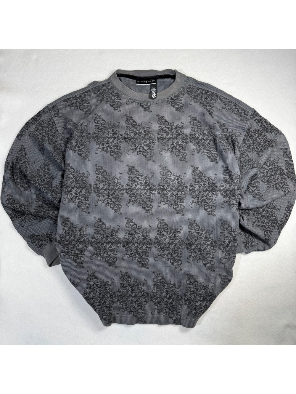 Y2K Rocawear Waffle Knit Thermal Long Sleeve – 3XL